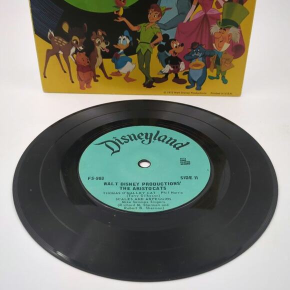 Walt Disney The Aristocats Disneyland Long Playing Record 1972 4 Complete Songs - Picture 3 of 4